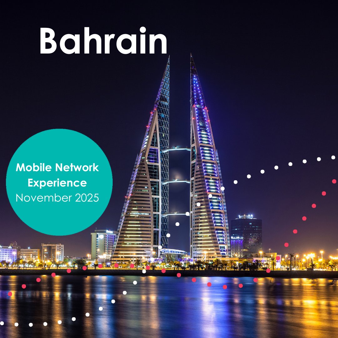 opensignal's tweet image. اطلع على تجربة المستخدم الفعلية لشبكات المحمول في البحرين من خلال أحدث تقاريرنا!
🇧🇭
مع تنافس ثلاثة مشغّلين على المركز الأول، المنافسة محتدمة.
اكتشف النتائج في التقرير الكامل.

hubs.ly/Q03TLg840

#MobileExperience #5G #Bahrain #TelecomInsights #Connectivity