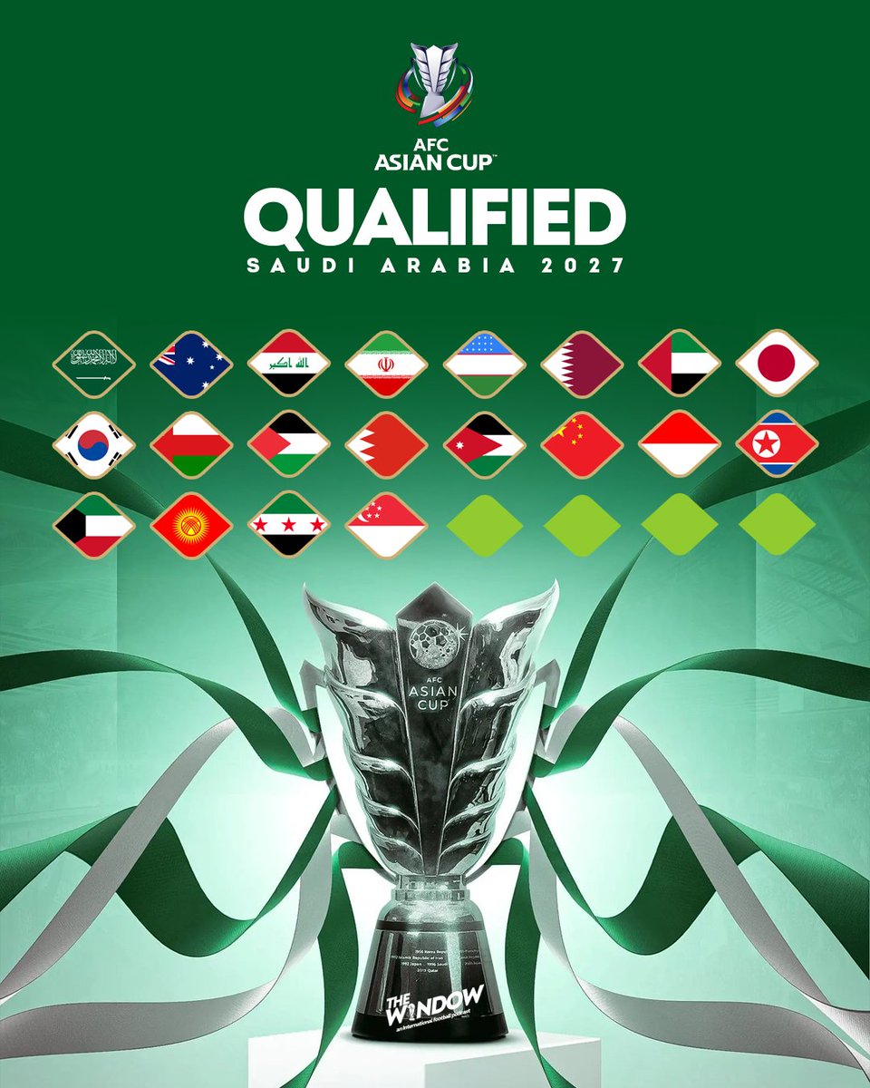 Singapore 🇸🇬 has qualified for the 2027 #AsianCup!