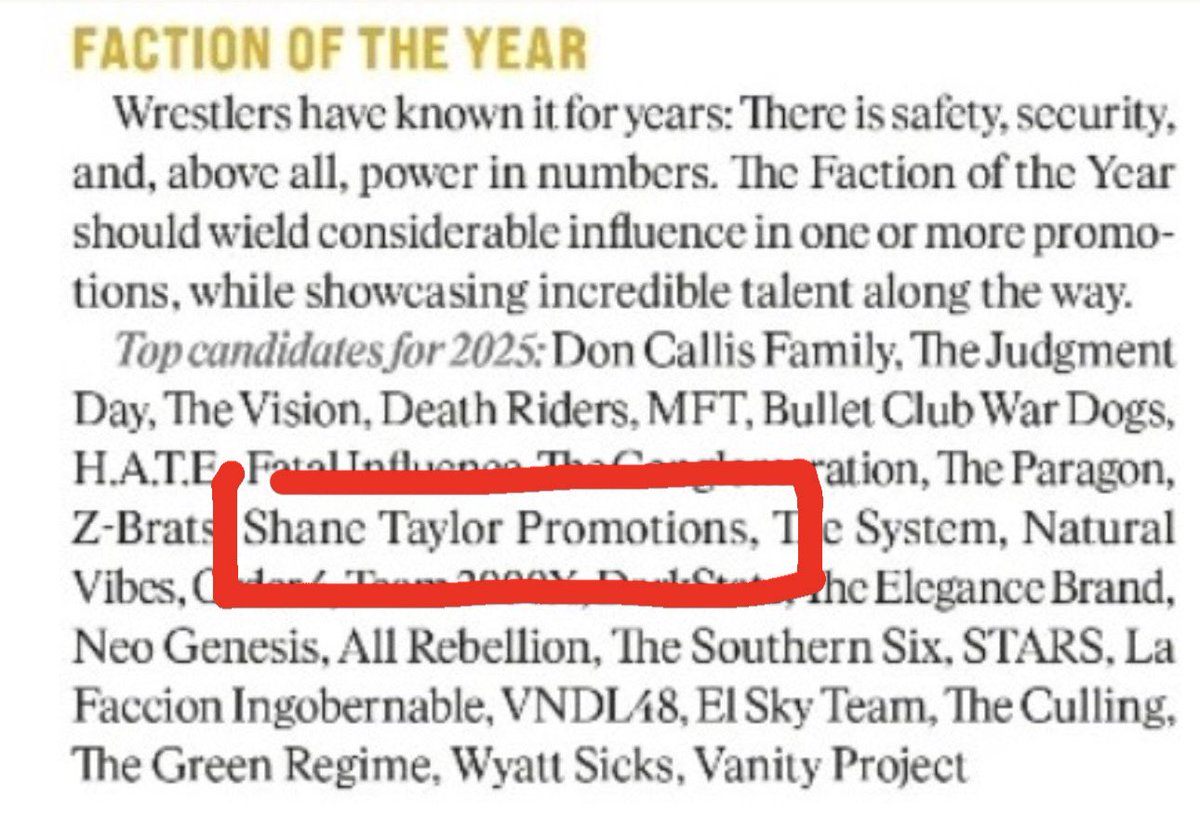 CarlieBravo's tweet image. Shoutout to @OfficialPWI for nominating SHANE TAYLOR PROMOTIONS 
as the &quot;Faction of the Year&quot;. 
The gang doesn&apos;t take this lightly. 🫡🔥
#STP  #THEM