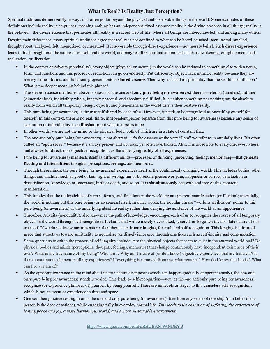 LearnVedant's tweet image. 🙏🙏🙏
What Is Real?