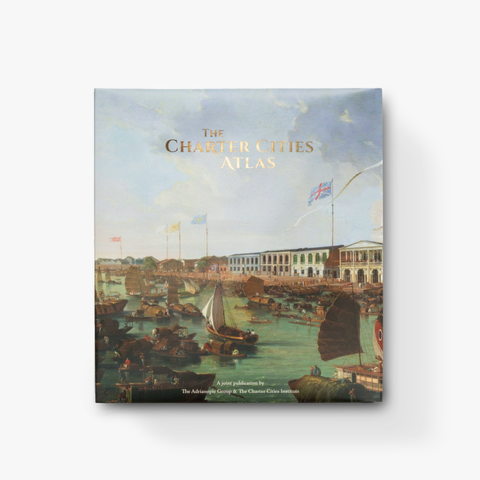 CCIdotCity's tweet photo. 🌍 Our @CharterCAtlas 160-page hardcover book richly covers the rise, and sometimes fall, of twelve remarkable cities that serve as precedents for what we now call #CharterCities. This coffee table book can live in any room with its beautiful design, stimulating stories, and intricate detail.