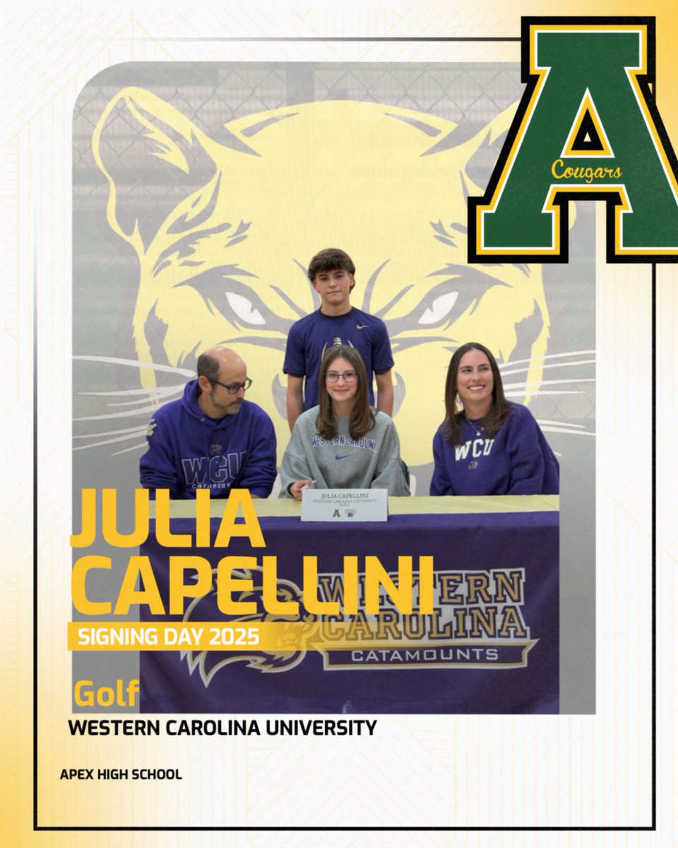 Congratulations, Julia! 🏌🏻‍♀️ 
<a href="/ApexHighSchool/">Apex High School</a> <a href="/apexhsathletics/">Apex Athletics</a> <a href="/apexhsgolf/">Apex High Golf</a>