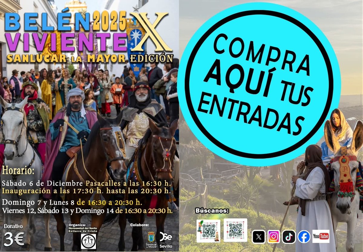 Belen Viviente Sanlúcar la Mayor 2025 tweet media