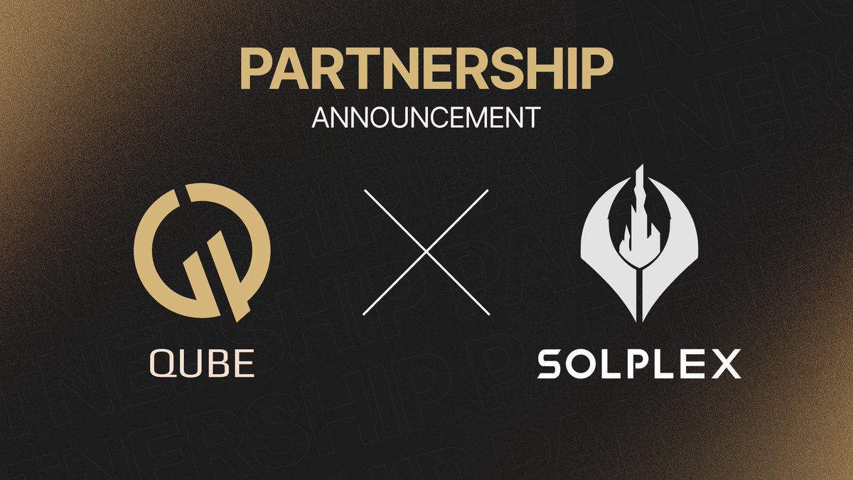 Partnership Announcement Qube 🤝 Solplex 

We’re excited to partner with <a href="/Solplex_game/">Solplex</a>, a next-generation, free-to-play real-time strategy MMO, with the BETA already live.

This partnership will push player growth, amplify community hype, and bring SolPlex deeper into the Web3