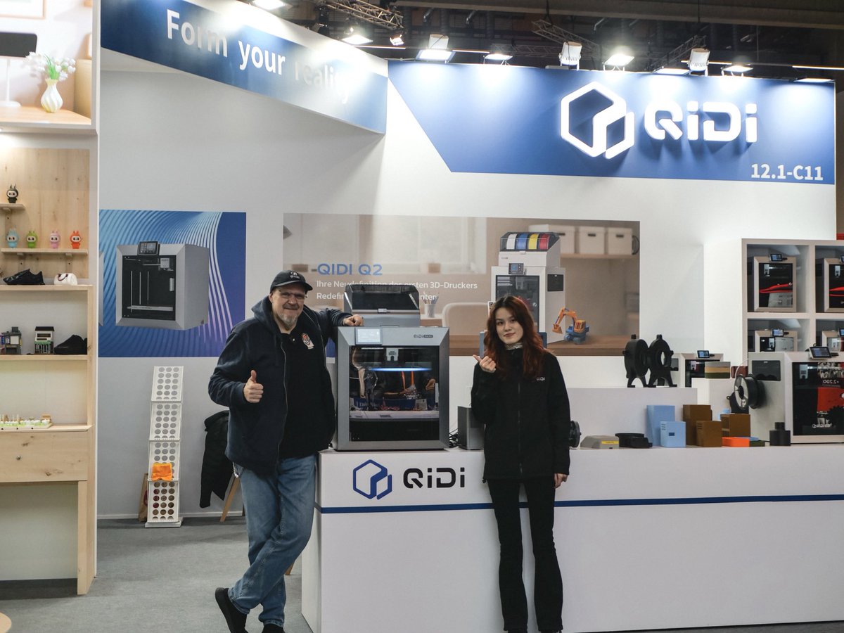 QIDI_3dprinter's tweet image. Formnext 2025 is on! Say hello at Hall 12.1, Booth C11. The Max4 is here waiting for you to try it out!
👉QIDI Max4: qidi3d.com/products/max4

#QIDI #QIDIMax4 #Formnext2025 #3DPrinting #3DPrinter