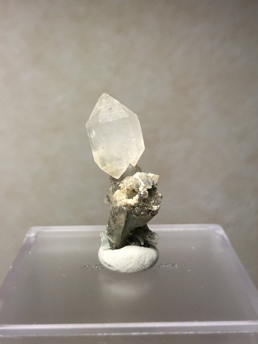 4つ目の持ち込み標本は松茸水晶です。
形が良い物を選びました。
根本が緑水晶になっている物やインクルが入った物もあります。
少し大き目のクラスターもありますが…あまり需要はないでしょうか？

#浜松町石フリマ
#石フリマ
#国産鉱物