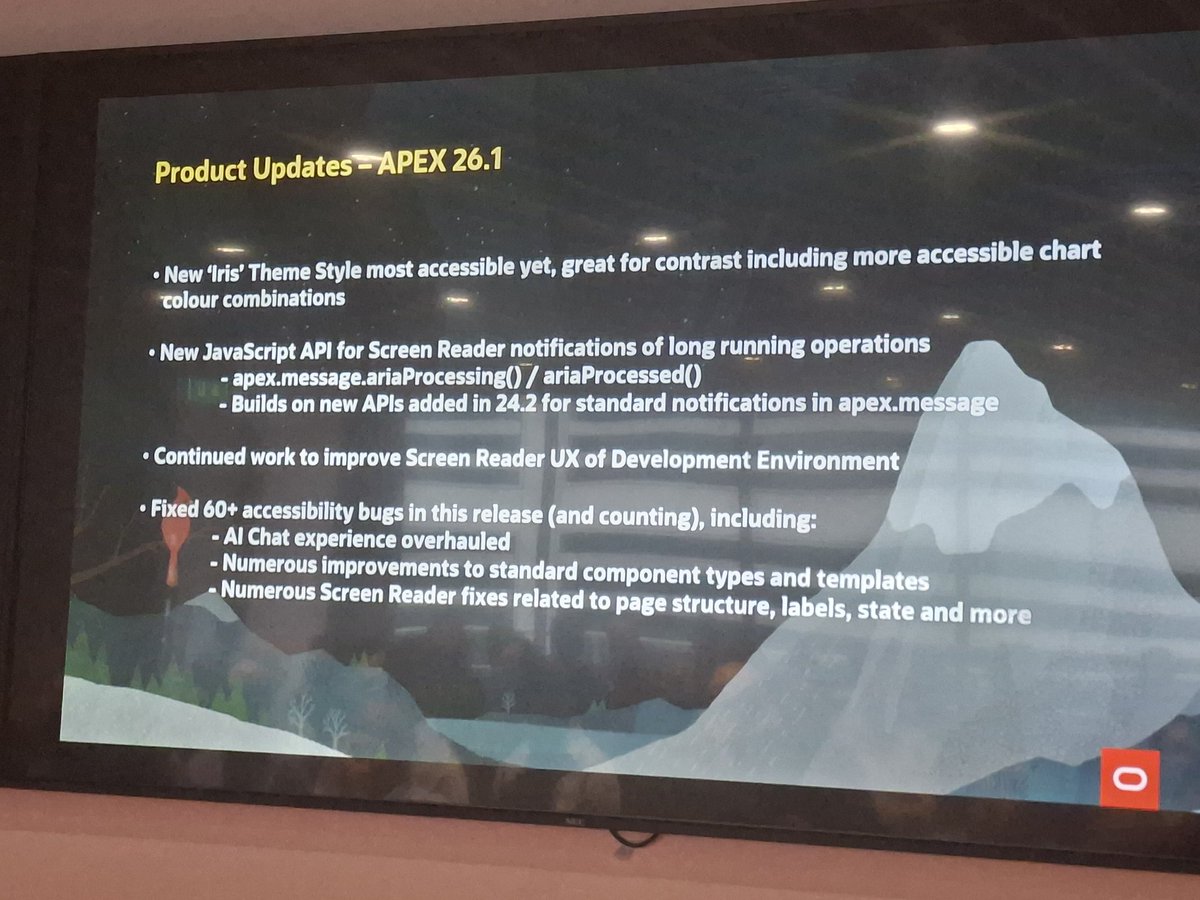 Matt_Mulvaney's tweet image. Product Updates for #orclapex 26.1
New &apos;Iris&apos; Theme Style