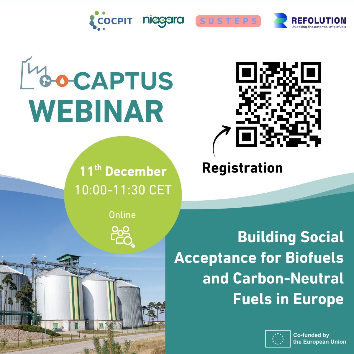 COCPIT_Project's tweet image. 📌Save the date: 𝗗𝗲𝗰𝗲𝗺𝗯𝗲𝗿 𝟭𝟭𝘁𝗵!

With @ProjectCAPTUS , @susteps_eu, @NIAGARAEU and @refolution_HEU we invite you to our webinar!
🔗 Register now: lnkd.in/dhCsRhUM