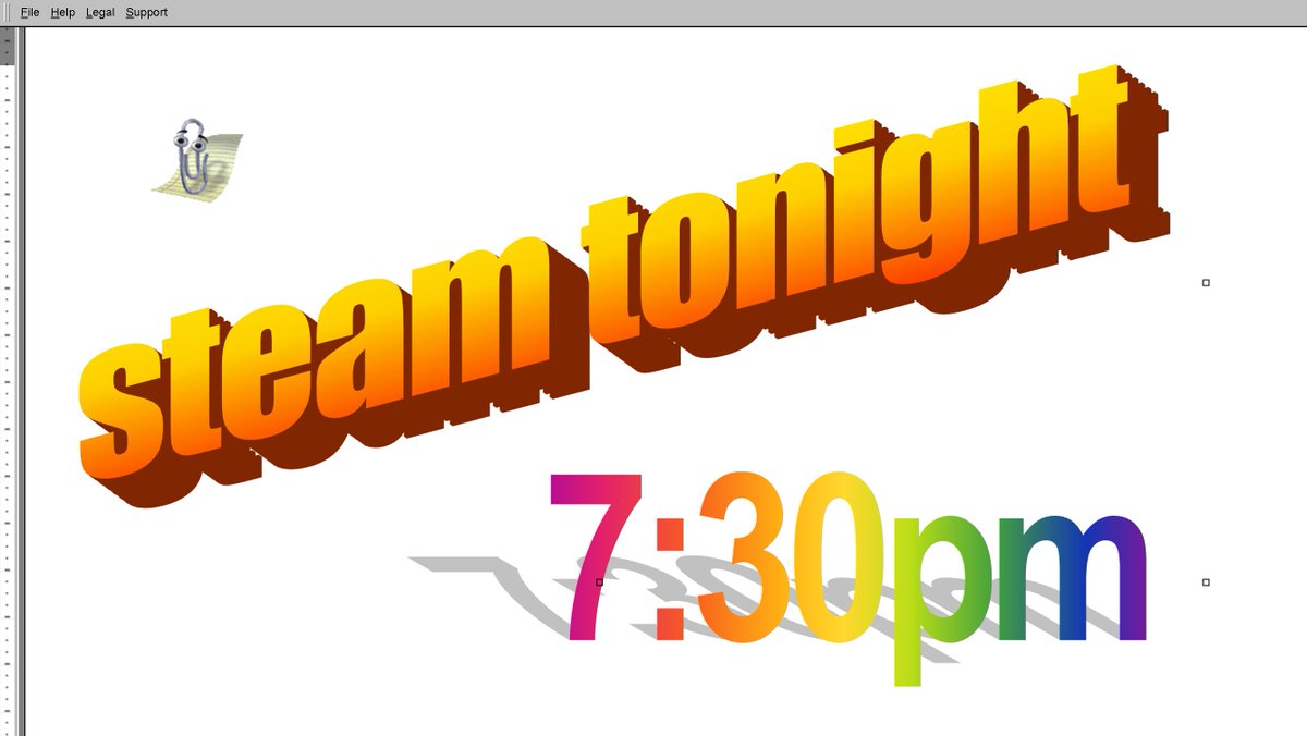 canva is down or something so this is the best i can do to let you know a stream is happening tonight.

(and the quality of said stream).

see you there for RV THERE YET!