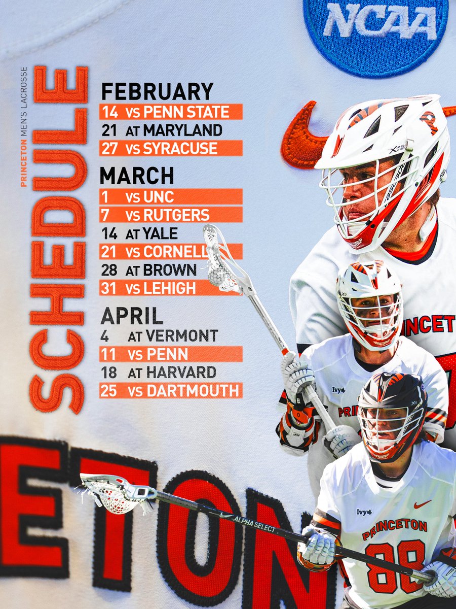 Nothing too fancy for our schedule release. Just a lot of great lacrosse ahead in ’26.