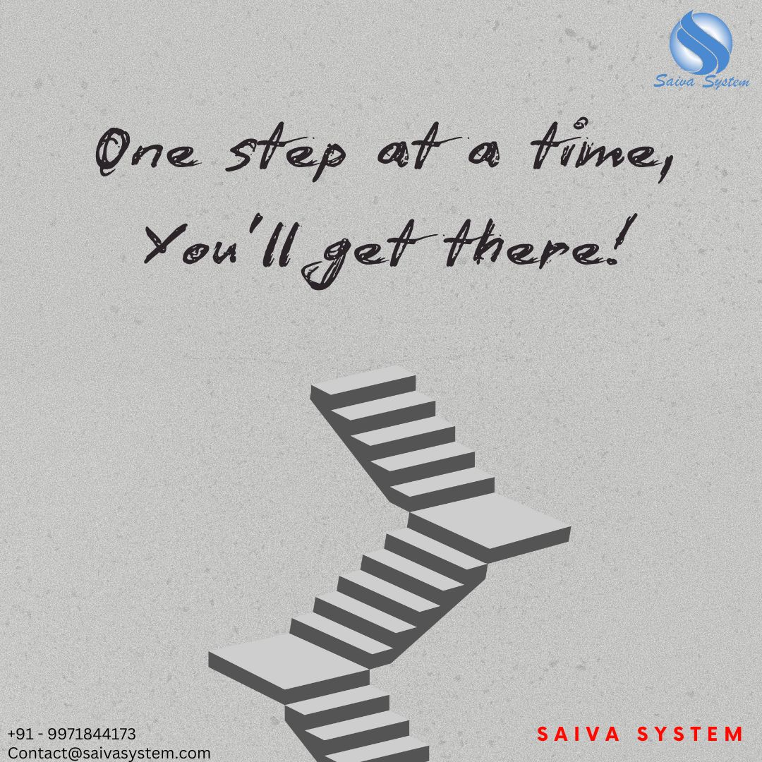 saivasystem's tweet image. &quot;One step at a time, you will get there,&quot;

#PersonalDevelopment #GrowthMindset #Mindset #CareerGrowth #ProfessionalDevelopment #Success #NeverGiveUp #KeepGoing  #SmallWins #Motivation #Inspiration