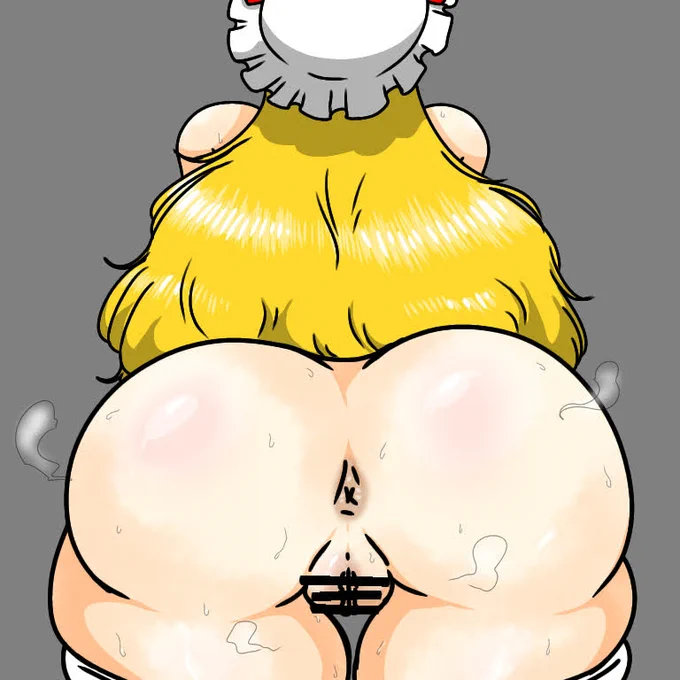 雑に描いたゆかりんのケツ