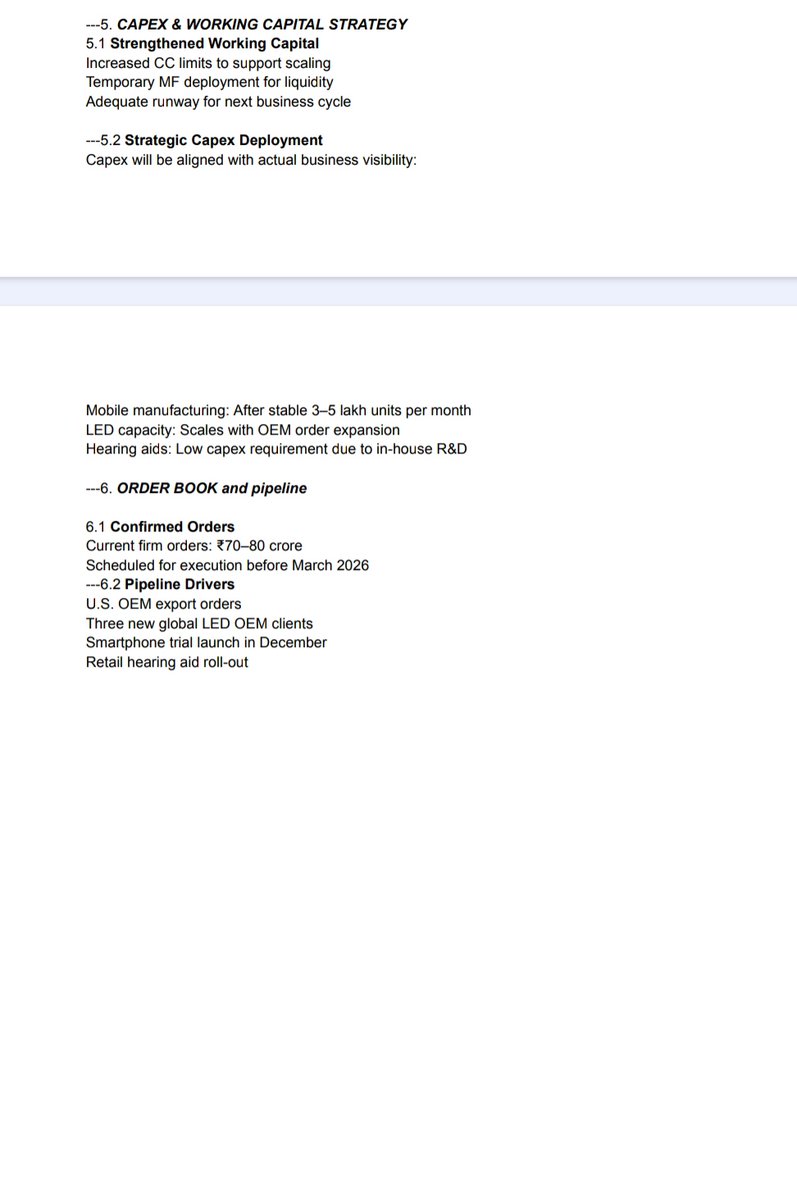 amurfalcon1's tweet image. OSEL DEVICES – #OselDevices

Concall highlights, all in one place.

The growth story is real – the future looks bright if triggers hit.

Mr. Mukul Agarwal’s 7.5% stake says it all – big confidence, big potential.