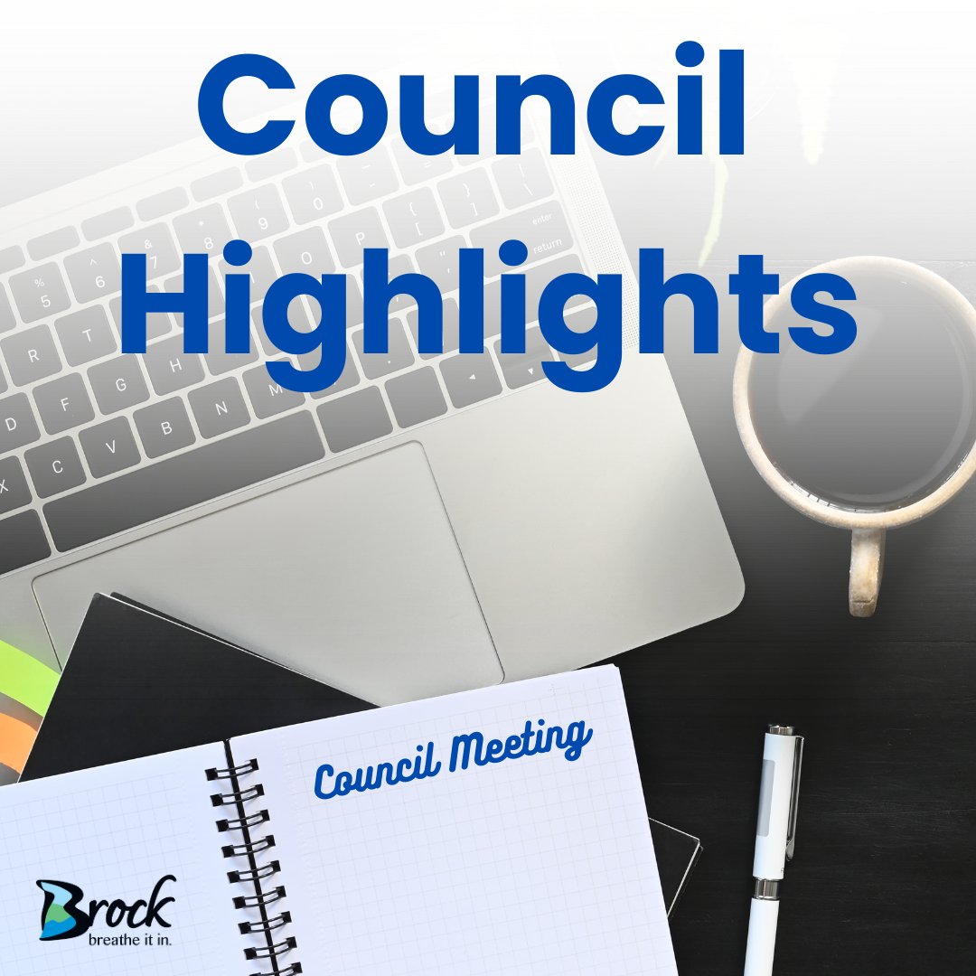 Council Highlights offer a summary of crucial decisions or agenda items discussed in Council meetings, aiming to give residents a snapshot of the meeting proceedings. 

Please visit our website to see read  the highlights of these meetings.
townshipofbrock.ca/news/posts/cou…