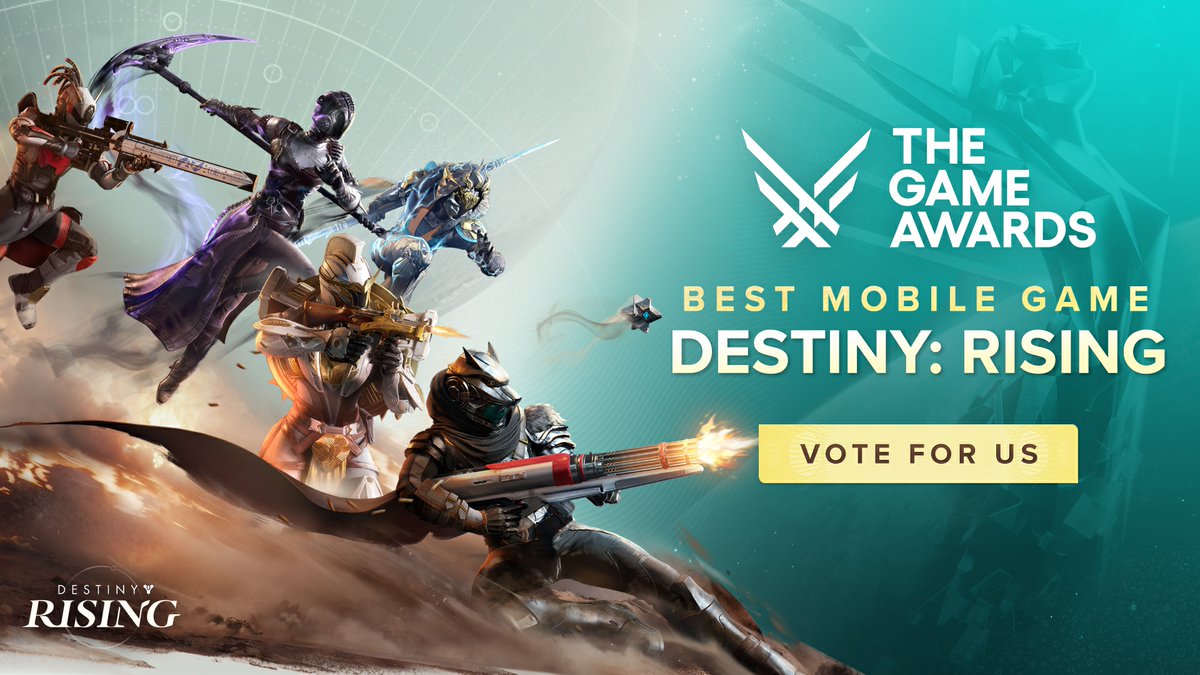 _DestinyRising's tweet image. If you love what we do, please take a moment to cast your vote for us at #theGameAwards! Your support means everything to us and empowers us to continue creating amazing experiences. Thank you! 🙏💪
Vote here: thegameawards.com/nominees/best-…
To commemorate this event, we’ve also prepared…