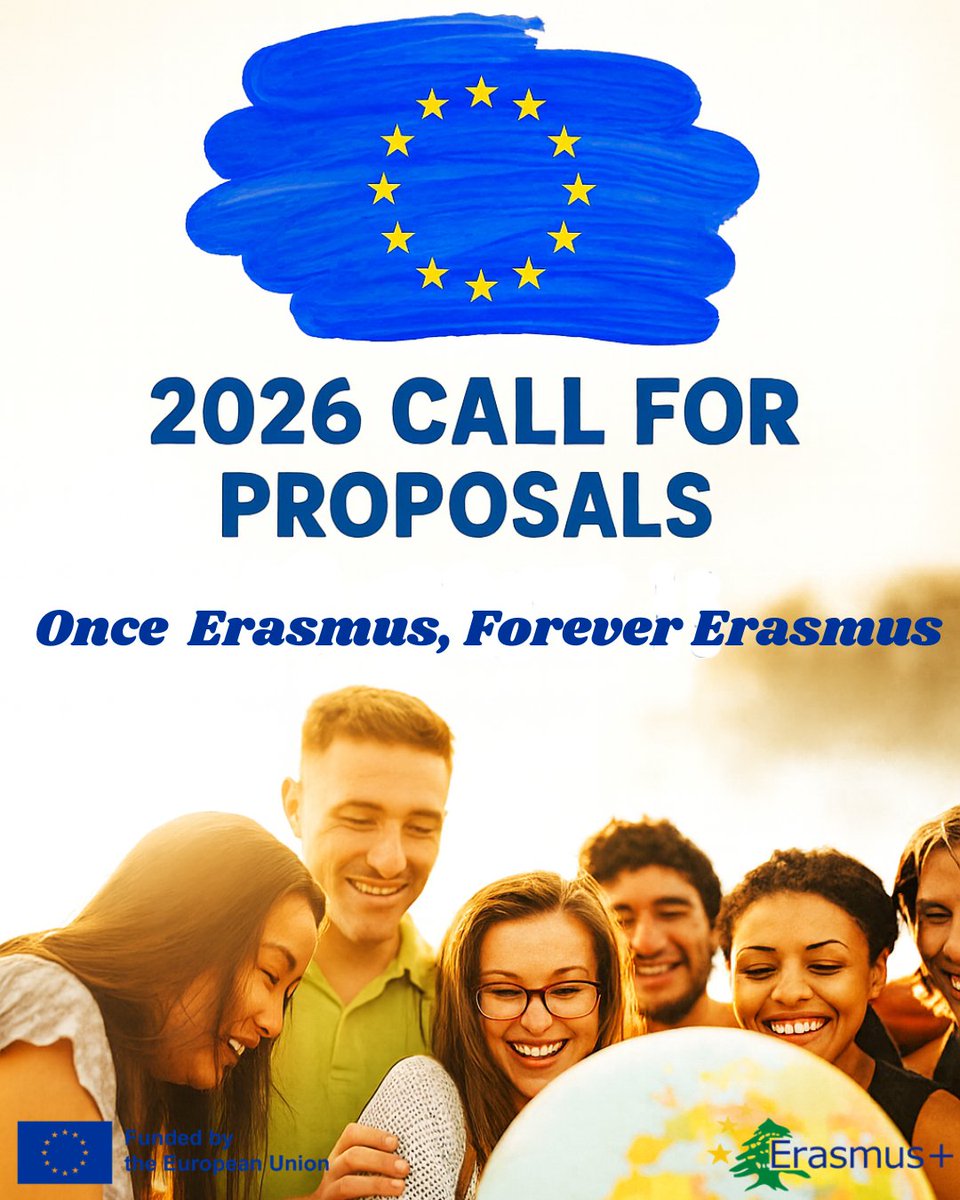 Erasmus+ 2026 Call for Proposals published
erasmusplus-lebanon.org/resources/OJyK…