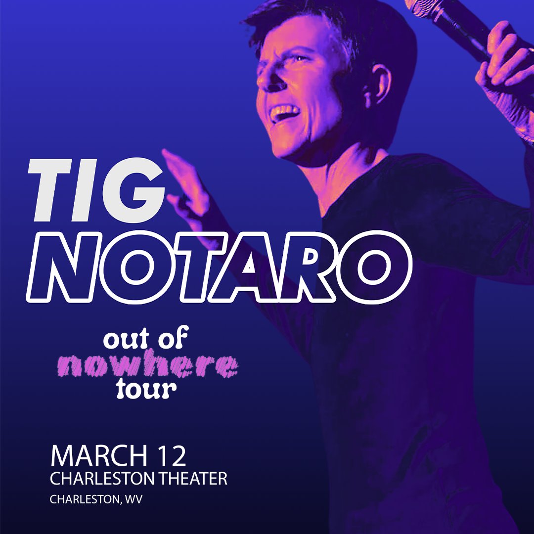chaswvccc's tweet image. 𝐂𝐡𝐚𝐫𝐥𝐞𝐬𝐭𝐨𝐧 𝐓𝐡𝐞𝐚𝐭𝐞𝐫 𝐀𝐧𝐧𝐨𝐮𝐧𝐜𝐞𝐦𝐞𝐧𝐭: Comedian @TigNotaro is bringing the Out of Nowhere Tour to the Theater on March 12 🎙️
Tickets go on sale Friday