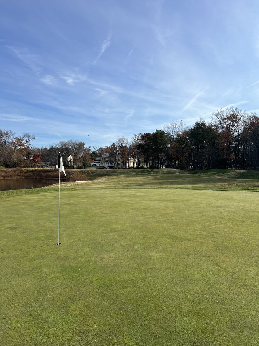 CompassTurfCare's tweet image. Tuesday-  Hour frost delay.  Scatter cart rule. Driving range mats and practice area open today.  Less windy today!