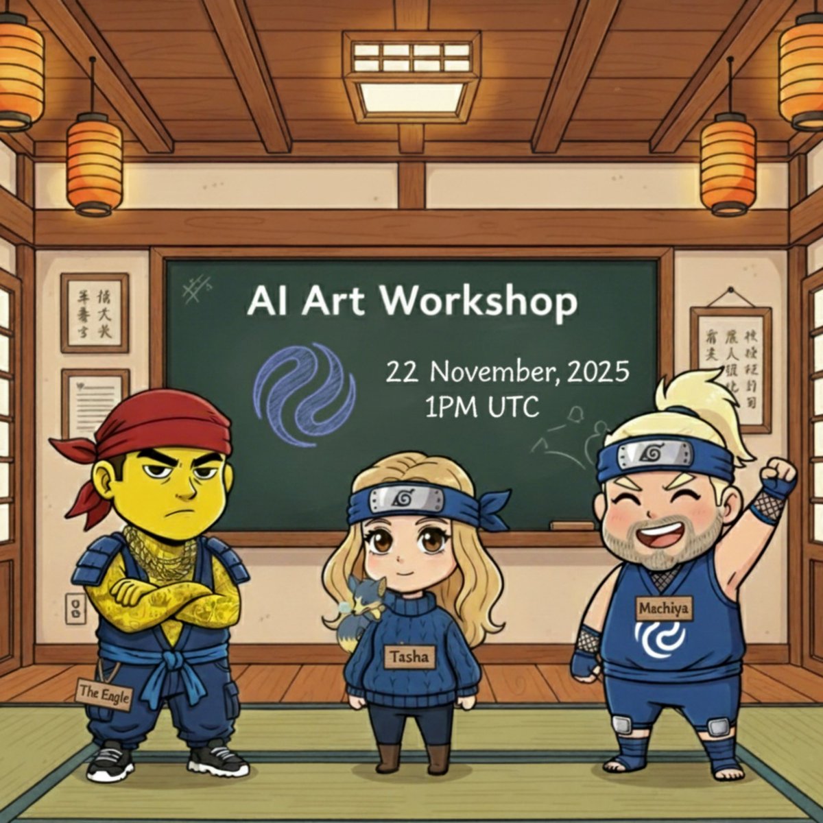 MachiyaNFT's tweet image. It&apos;s Injective AI Art Workshop time!

We’ll dive into generative tools, how to write prompts, make better contents, experiment with graphics and take away with something uniquely yours. 

Date: November 22, 1 PM UTC
Location: Injective Discord
Hosts: @MachiyaNFT , @ShiviXBT ,…