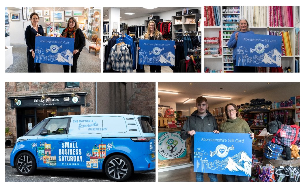 EconDevAbshire's tweet image. 🎗️Small Business Saturday

#SmallBizSatUK celebrates #Aberdeenshire &amp;amp; the UK&apos;s much-loved 5.45 million #SmallBusinesses &amp;amp; encourages us to support them by spending &amp;amp; shopping small, recognising the contribution to #LocalCommunities like #Banchory &amp;amp; the wider #Economy

🗓️Sat 6 Dec