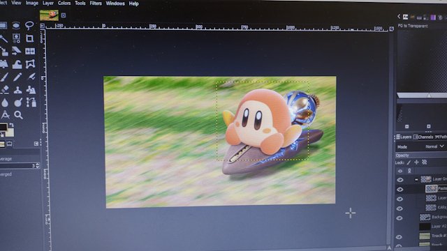 chunzprocessor's tweet photo. 来たるエアライダー用にサムネ作ってる。体験版にロケットなかったから力技だけど
Kirby Air Riders Demo didn't include Rocket Star but now creating a thumbnail for my upcoming playthrough vids. Does it look like an official screenshot? https://t.co/jS1HkCWuGg