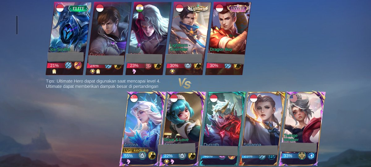 mereka gk jd mm semua, terus benci kali roam tim ku ga bantu hyper ambil buff kek anjg udah dibilang bantu SOALNYA DICURI malah ke mm, mampus kalah tolol paksa kali AHHH