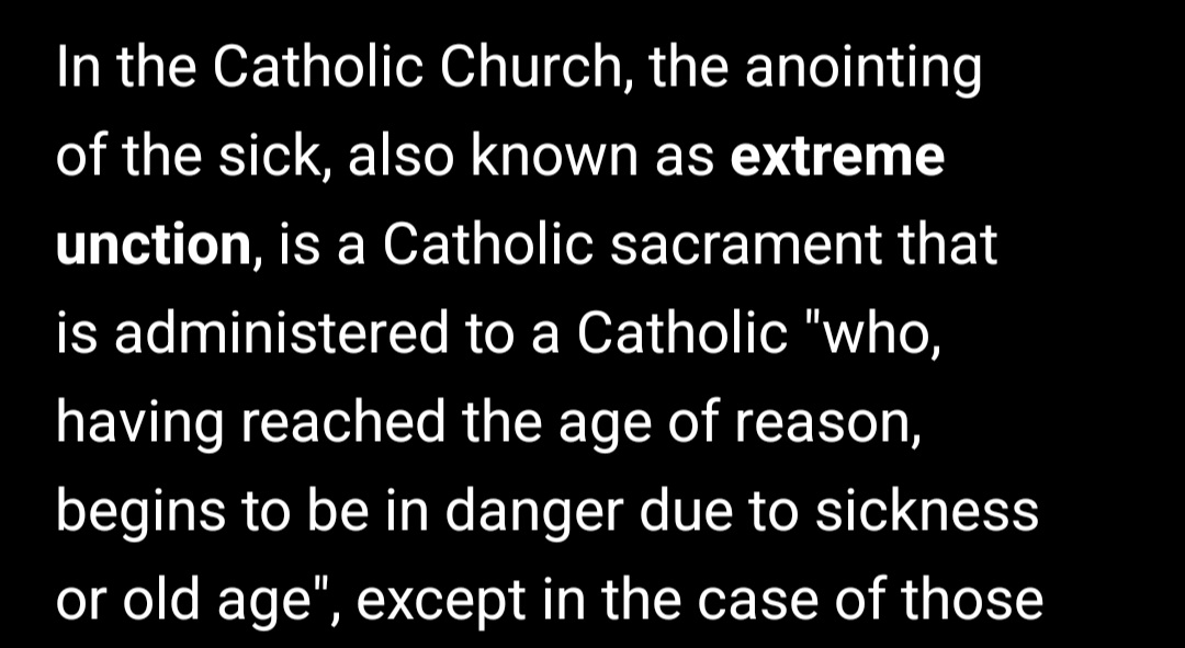 whatfreshhellll's tweet image. when you&apos;re talking to your priest about how you&apos;re getting on in years and he says it might be time for extreme unction