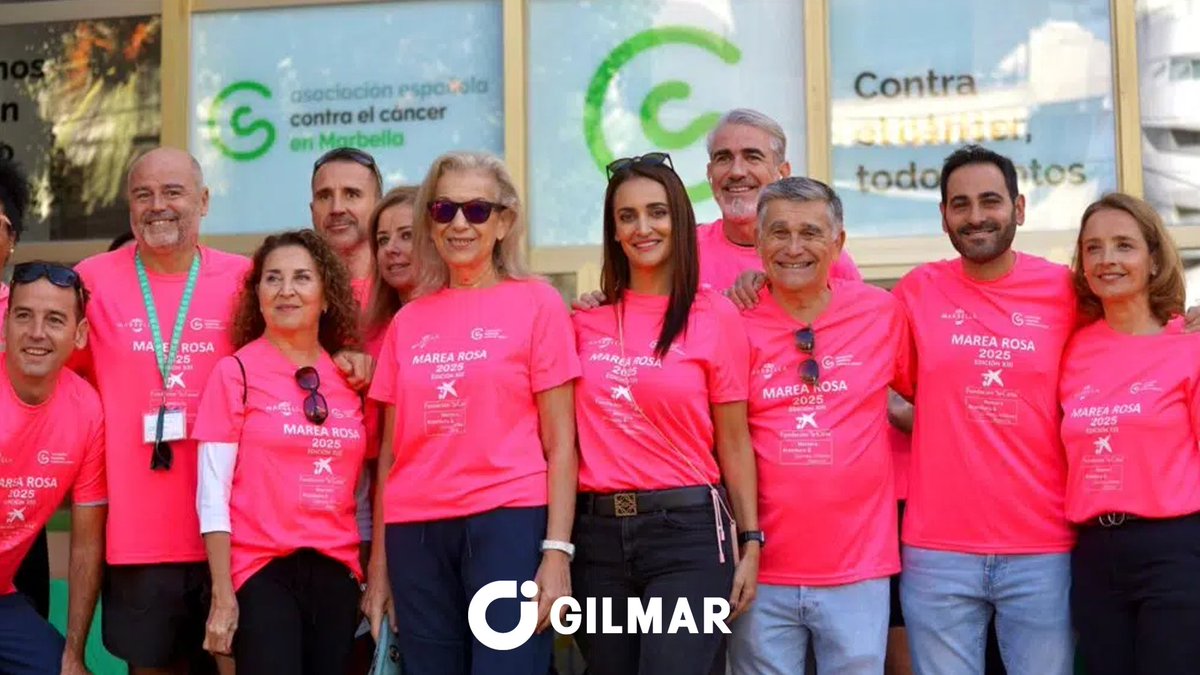 🩷 Más de 1.500 personas participaron en la XIII Marea Rosa de Marbella, organizada por la <a href="/ContraCancerEs/">Asociación Española Contra el Cáncer</a> .

GILMAR estuvo presente con nuestra directora del Departamento Internacional en la Costa del Sol y vicepresidenta de la <a href="/ContraCancerEs/">Asociación Española Contra el Cáncer</a>, Setareh Mohregi, en un día clave