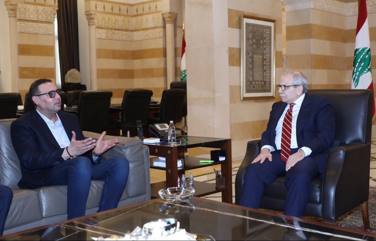 nawafsalam's tweet image. اثر اخلاء سبيله استقبلت اليوم السيد هانيبعل القذافي. ومن موقعي المسؤول اعتبر ان ما حصل معه وتوقيفه المتمادي يستوجب حتماً اجراء مراجعة جدية في سبيل صون حقوق الأفراد وتحصين القضاء نفسه حفاظاً على حُسن سير العدالة.