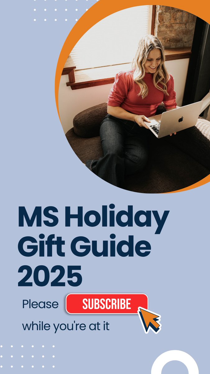 Welcome to the 2025 MS Holiday Gift Guide! 🎁 Here are my top MS-friendly gift picks + helpful tools for comfort, mobility, and confidence. Links and discounts are in the description!

Watch here: youtu.be/a-iaVJQlxeg