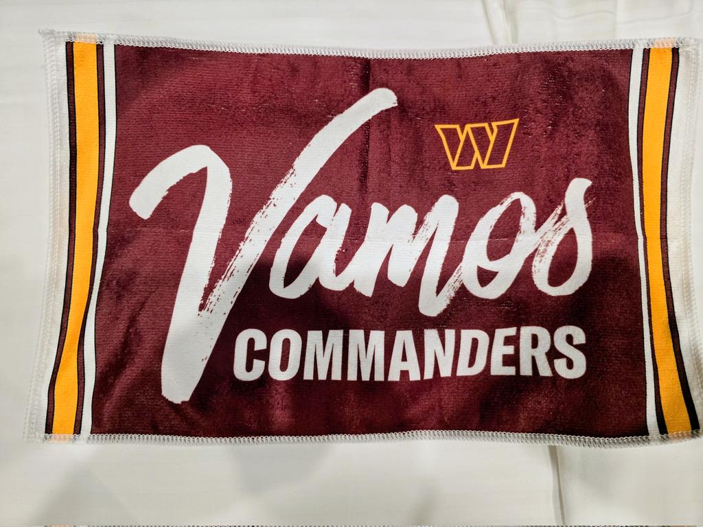 Would love to spread some love to someone with this Madrid, Spain
<a href="/Commanders/">Washington Commanders</a> rally towel. 

Just share the post and I'll pick someone when I get back to the states. #RaiseHail