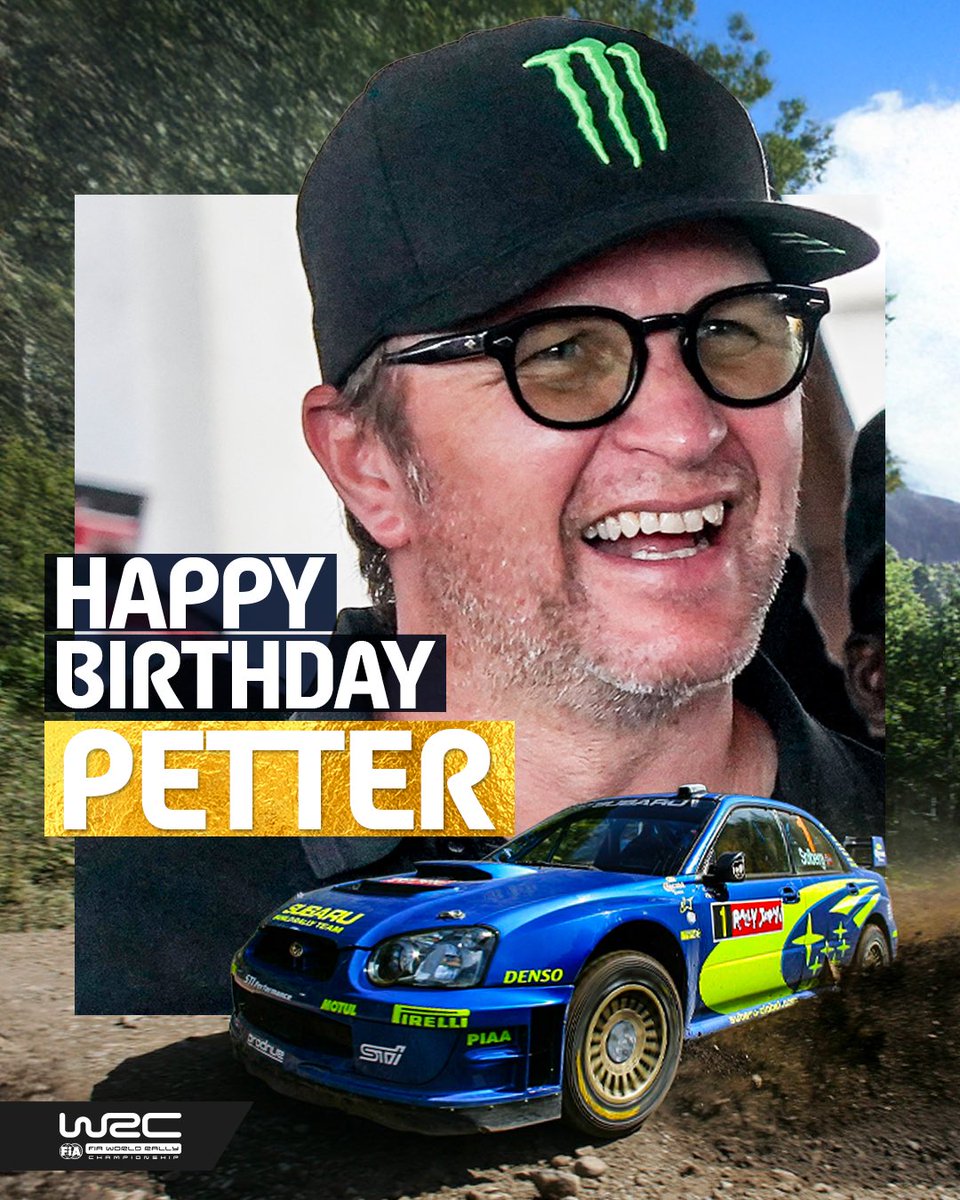 OfficialWRC's tweet image. Happy Birthday @Petter_Solberg 🥳 #WRC