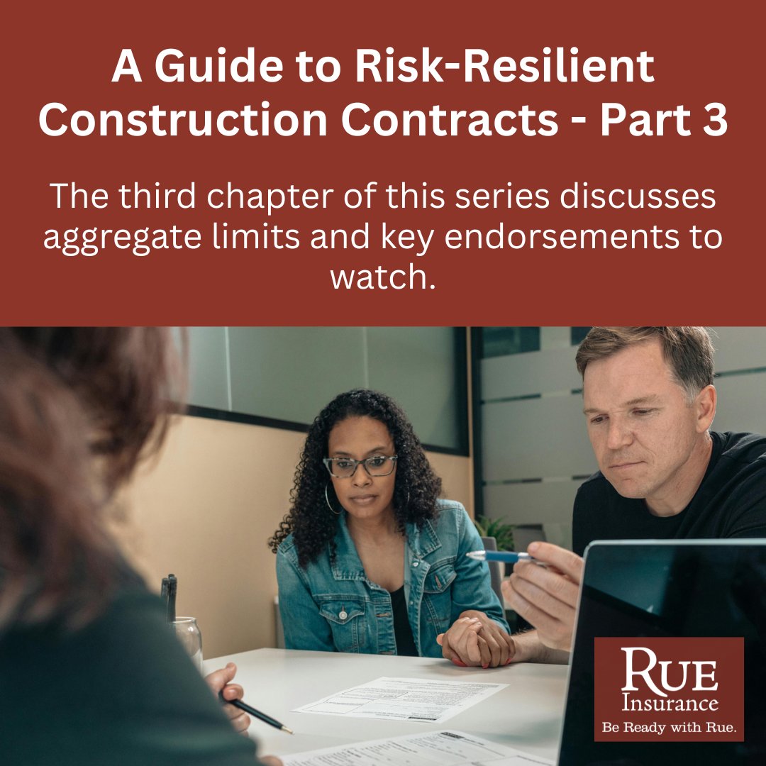 RueInsurance's tweet image. Our ongoing effort to establish best-in-class insurance requirements within construction contracts continues, with a focus on refining the Commercial General Liability (CGL) policy requirements for subcontractors. #insurance #businessinsurance

rueinsurance.com/blog/a-guide-t…