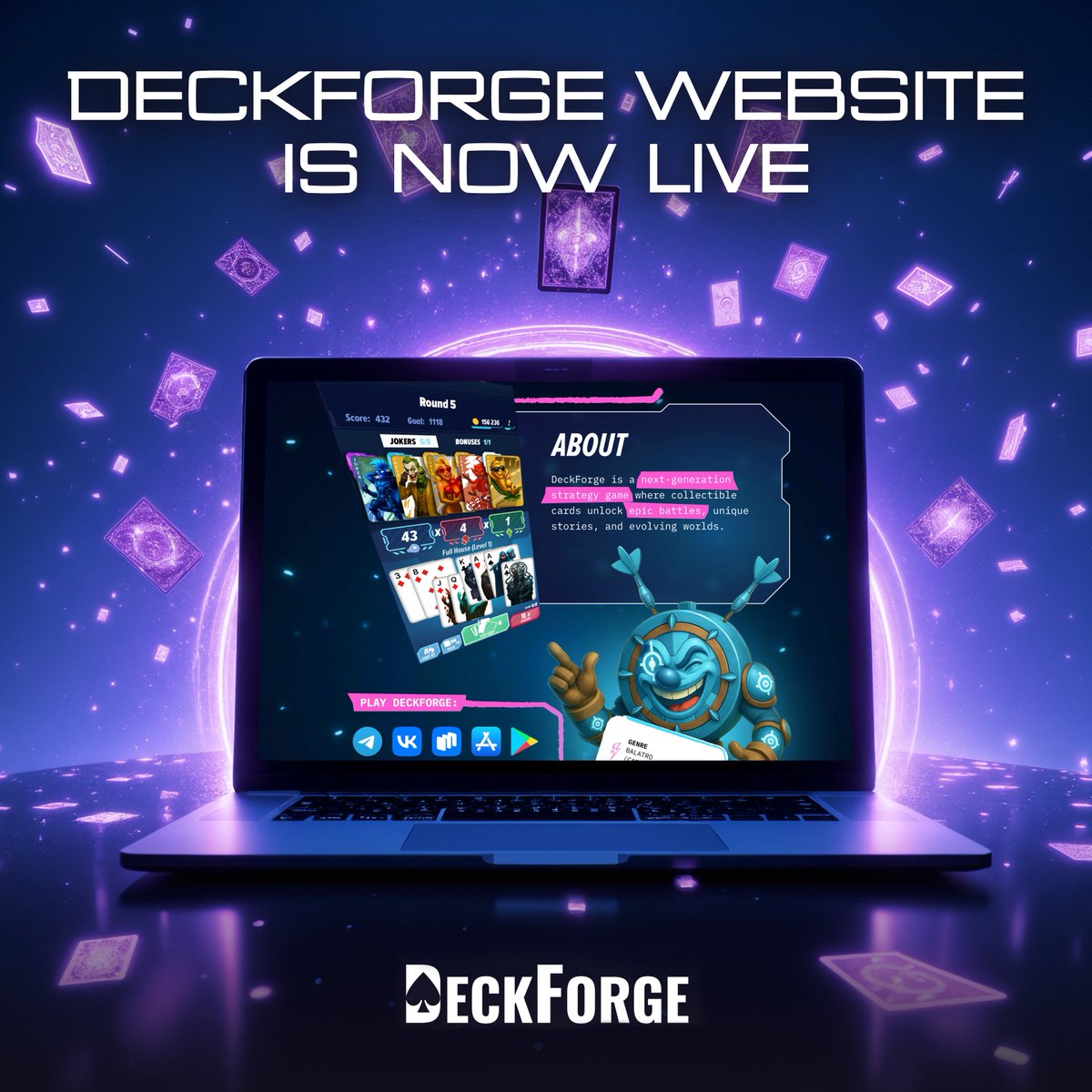 deckforge_labs's tweet image. 🔥 DeckForge Official Website is LIVE!

Our official website is now online — the first step toward building a full digital home for the entire DeckForge community.

👉 play.deckforge.net

Over the coming weeks, we’ll be expanding it with new sections, guides, lore, developer…