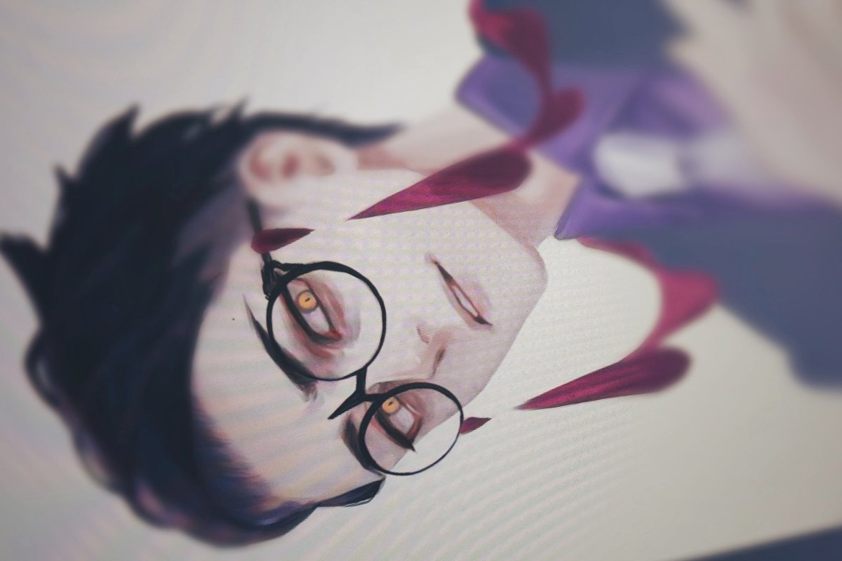 PC調子悪いなりにどうにかカラスバさん描き始めたけどあまりにペンが言うこと聞かなすぎて怒り狂ってペンぶん投げた