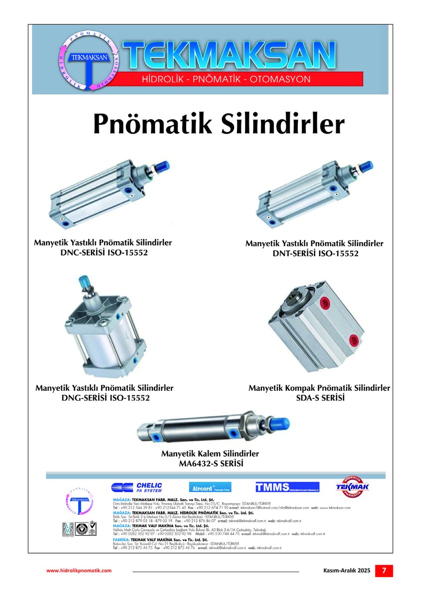 HidrolikMagazin's tweet photo. ✨ Endüstriyel gücün kalbi: Tekmaksan https://t.co/lA1cF6EDgB
🔹 Hidrolik valfler 🔹 Pnömatik sistemler 🔹 Bağlantı elemanları
https://t.co/fCH6sq4Dgq
🏭 Sanayiye güven, mühendisliğe kalite katıyoruz! #TekmakValf #Hidrolik #Pnömatik #Endüstri https://t.co/5f7jsIPRvJ