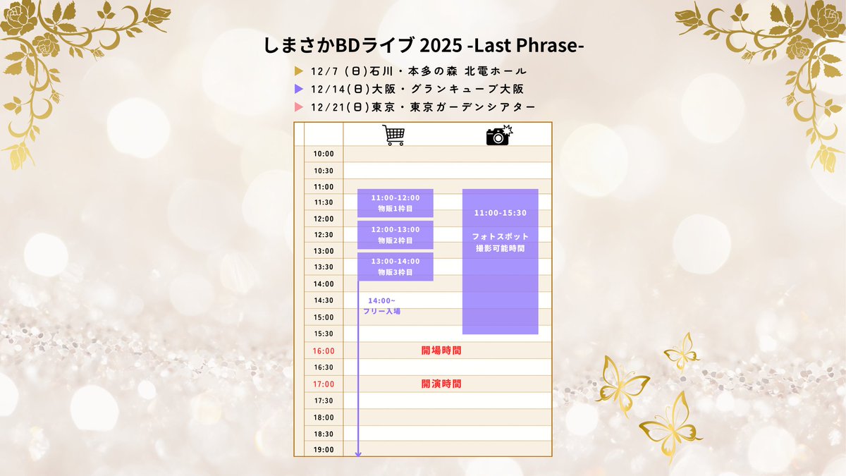 USSS ライブ時間管理 tweet media
