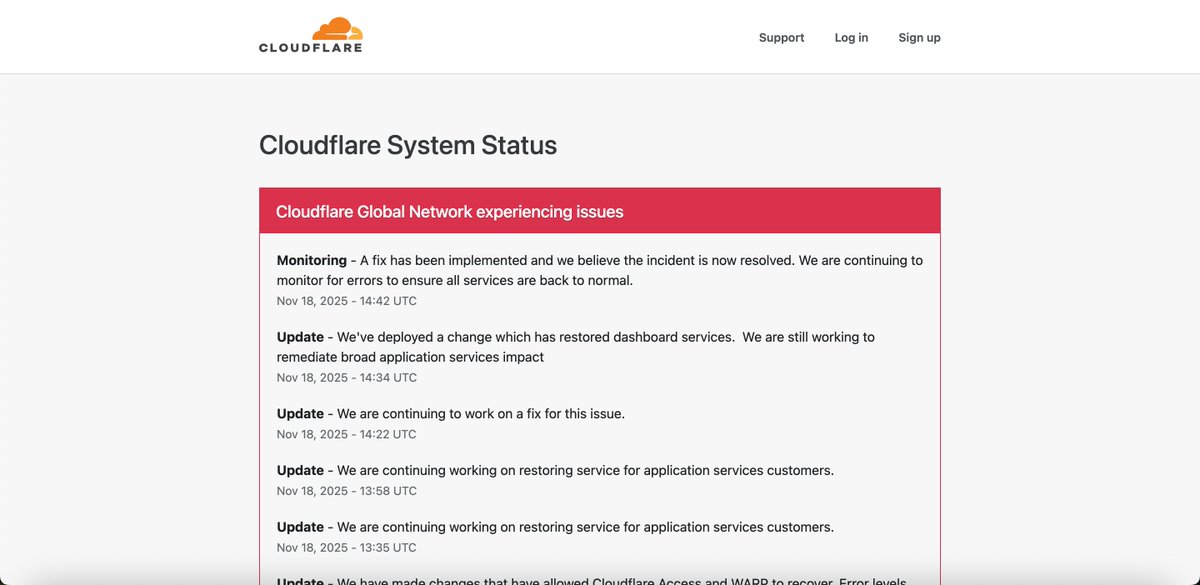 iHunterDev's tweet image. #CloudFlare 恢复了，我的网站都能打开了😂