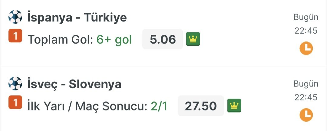 osimhentips45's tweet image. 6+ Gol

2/1 &amp;amp; 6+ Gol

Teklide alabilirsiniz bol şanslar🙏🏼