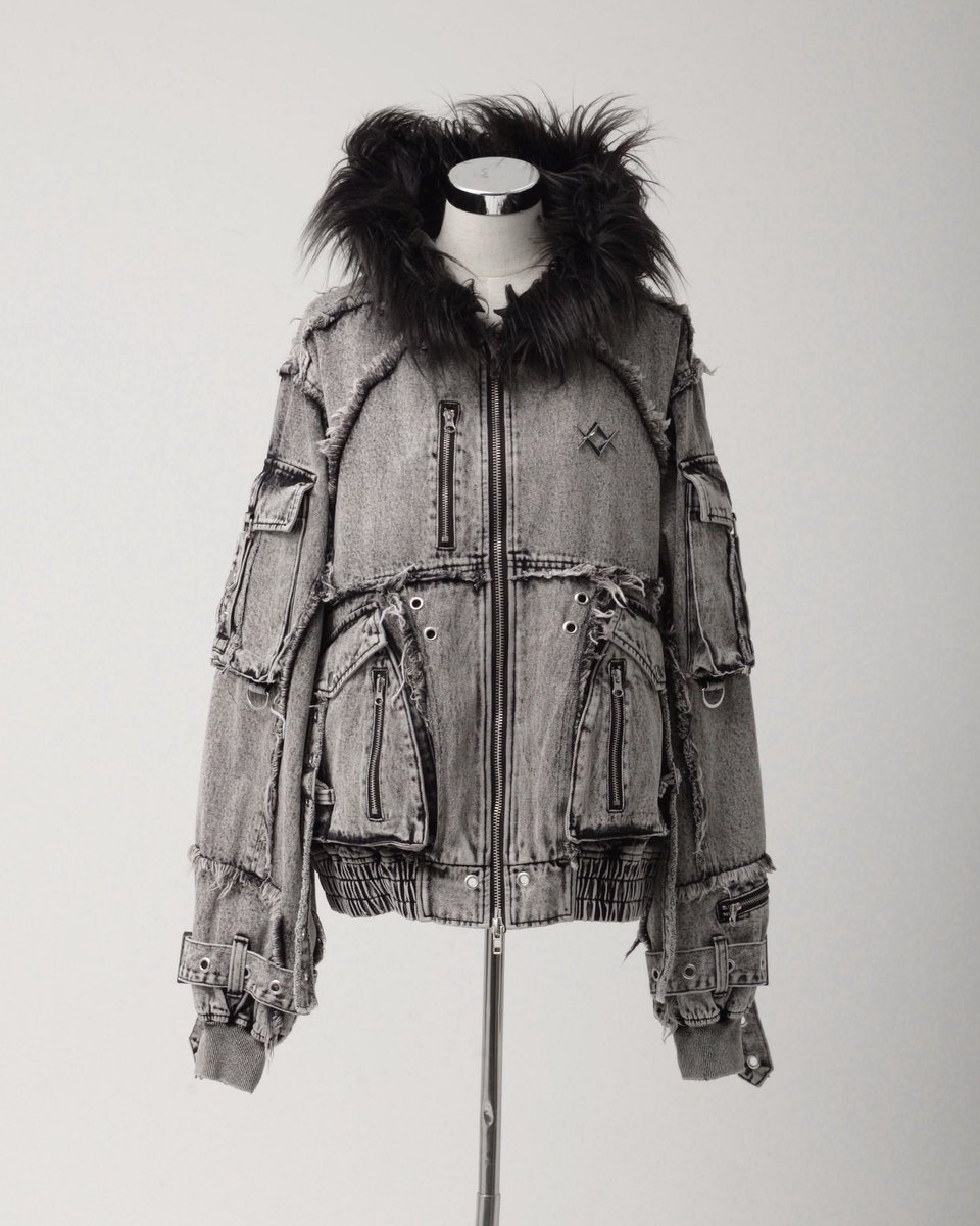 _REFLEM's tweet image. 👁‍🗨REFLEM(レフレム)
NEW ARRIVAL

デニムフリンジN2Bジャケット
¥30,580

11月19日（水）発売。
※札幌、福岡は配送遅延の為遅れる場合が御座います。

#reflem