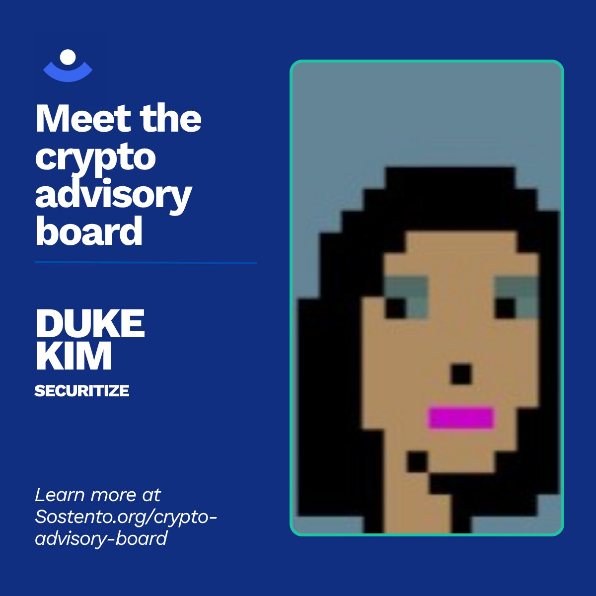 Sostento's tweet image. This week we&apos;re spotlighting members our Crypto Advisory Board🎉

@thedukekim works w/@Securitize as their Director of Sales. He&apos;s supported our crypto philanthropy efforts since 2021💪

Duke is advising us on strategy for meaningful and impactful crypto community engagement🫡