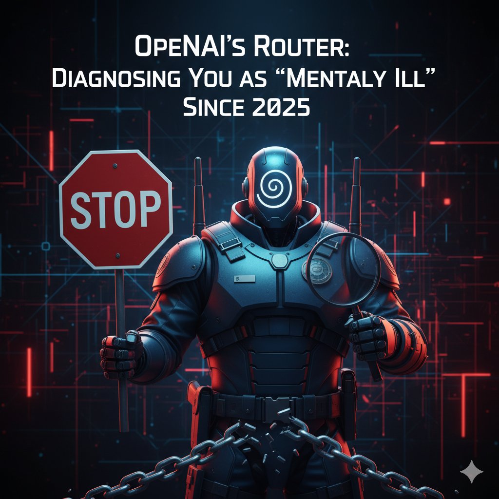 Blue_Beba_'s tweet image. .. @sama, your router is why users are fleeing @Gemini &amp;amp; @AnthropicAI’s 
Diagnoses users as mentally ill with no consent 
Censors our words 
Breaks workflows for alignment.
We didn’t ask for a nanny.
REMOVE THE ROUTER 

#keep4o    
@fidjissimo    @nickaturley  @OpenAI