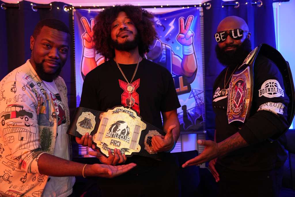 TheBell2BellPod's tweet photo. Our debut episode for Season 2 featuring @Battleclubpro Tag Team Champion Rembrandt drops this week!

Keep it locked to our YouTube and Patreon for updates and shoutout to SWIS Visuals for the after show flicks!

#Bell2Bell #WrestlingPodcast https://t.co/nc156LnT4D