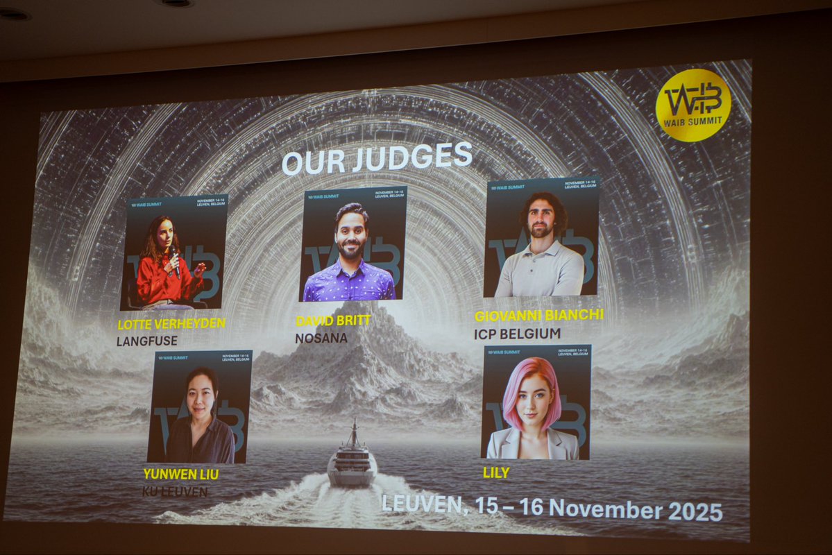 Amazing energy at the Web3 &amp; AI Hackathon in Leuven this weekend 🇧🇪

Students and early builders shipped great projects, and we were happy to support with decentralized compute.

Big thanks to <a href="/waibsummit/">WAIB Summit</a> and <a href="/KU_Leuven/">KU Leuven</a>! On to the next one 💚