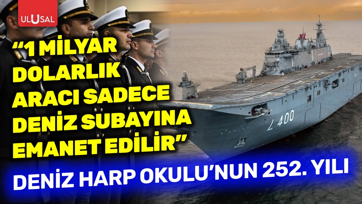 💢Deniz Harp Okulu'nun 252. yılı! 

▪️Tevfik Kadan (<a href="/tevfikkadan/">Tevfik Kadan</a>): "1 milar dolarlık araç sadece deniz subayına emanet edilir"

🔴youtu.be/CPL5trDXSvM