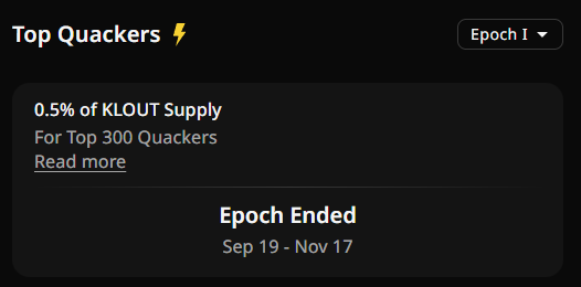 darkin_eth's tweet photo. Congrats to everyone who made Epoch 1 on @kloutgg.

Qualifying here is never luck it is consistent signal and the ability to create value in a noisy feed.

Epoch 2 begins now.

New incentives new behaviors and a fresh chance to show who can sustain quality over time.

I am here to see who keeps delivering once the metrics reset.

KLOUTED 🫶