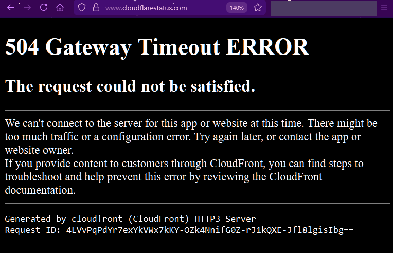 Programacion_0's tweet image. Si se cae el sitio que te dice si otro sitio se cayó… ¿Quién verifica al verificador?
Respuesta: nadie.

Cloudflare decidió apagar media internet.