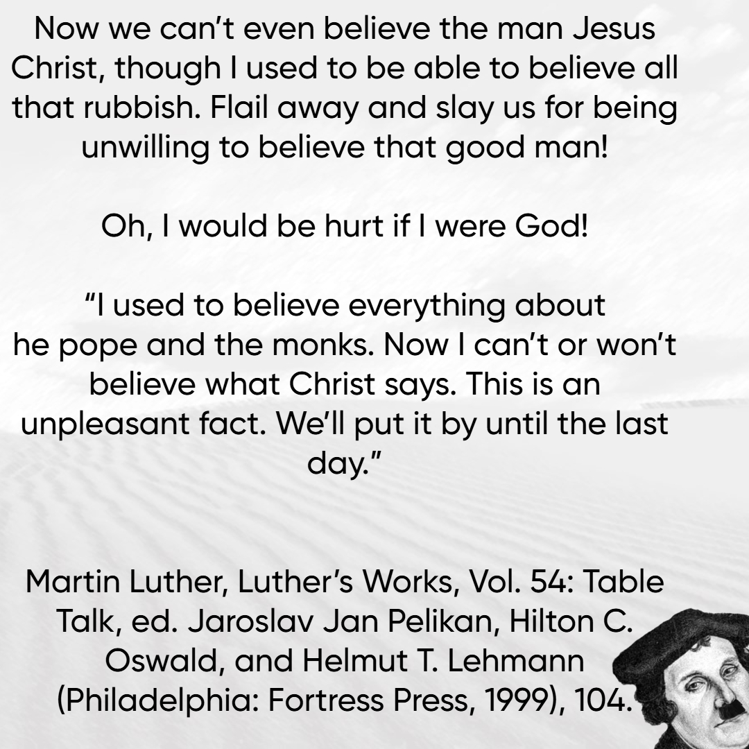 LloydDeJongh's tweet image. With comments like these in Luther&apos;s Works and reports of him eating feces, I can see why Protestants tend to dismiss these as &apos;weak hadiths&apos;.

#Lutherfer #Protestant