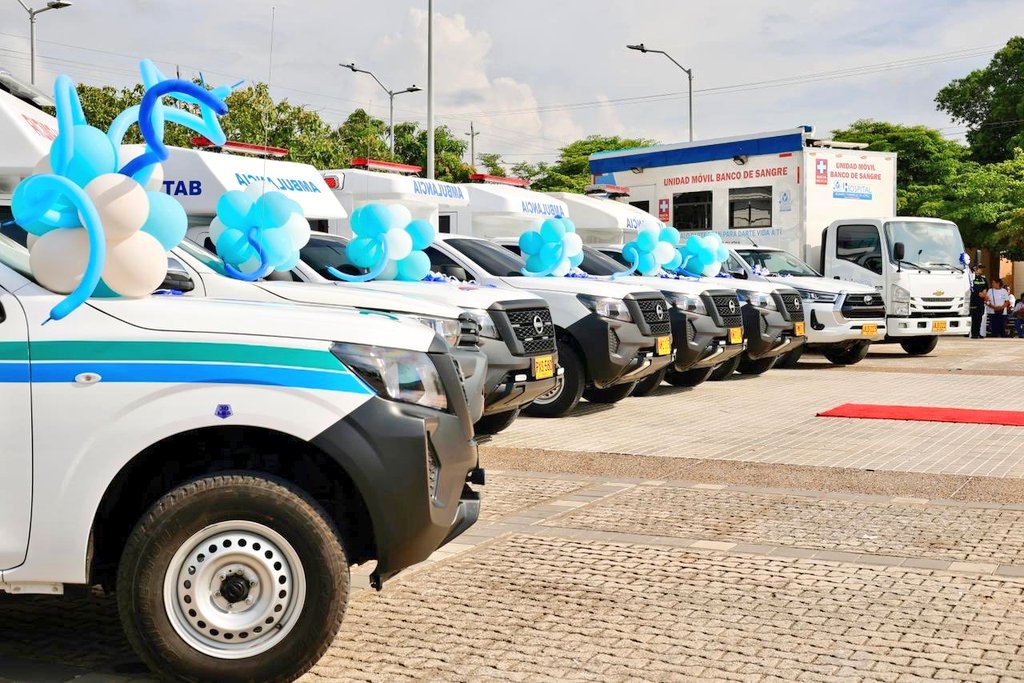 Logros en salud del Gobierno Nacional:

- Entrega de 1.386 vehículos asistenciales (ambulancias, unidades odontológicas, lanchas y buques) para más de 800 municipios,  inversión de 414 billones de pesos, facilitando atención en zonas rurales y apartadas.