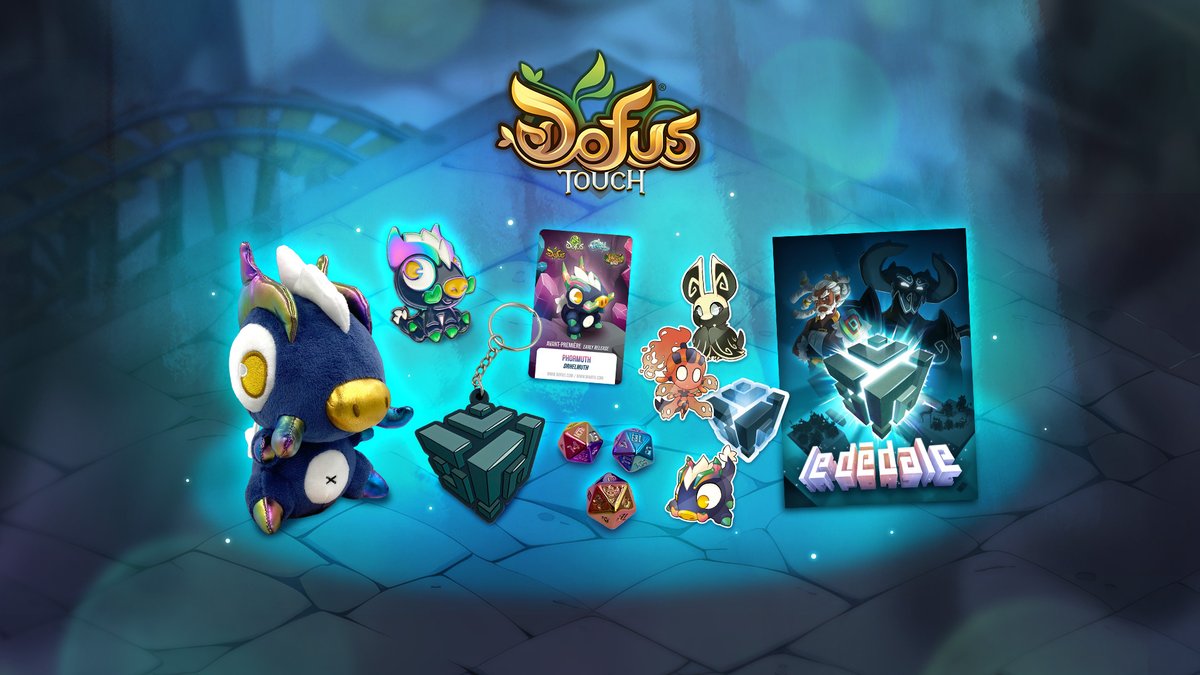 DofusTouch's tweet image. 🧭 Le Dédale débarque chez vous avec un tout nouveau pack disponible en précommande sur #AnkamaShop !

La star du pack ? Le Phormuth, bien sûr ! Retrouvez le sous la forme d’une adorable peluche, d’un pin’s chatoyant et même d’un familier en jeu ! 🐗

Et ce n’est pas tout……
